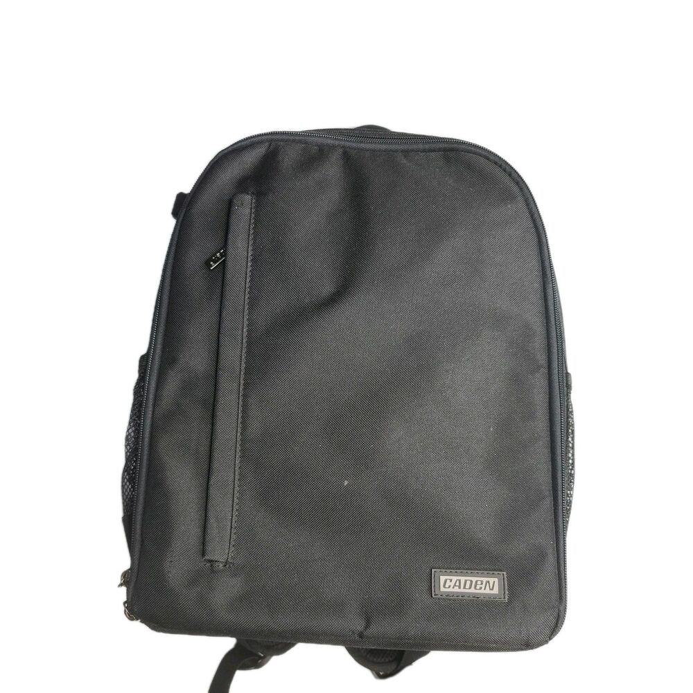 Caden Black Backpack For Cameras, Laptops And Other Portable Tech Accessories